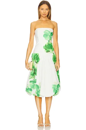 Amanda Uprichard Vestido tivoli en color blanco talla L en - White. Talla L (también en M, S, XL, XS).