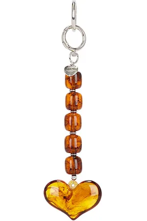 Julietta Charm para bolso heart en color marrón talla all en - Brown. Talla all.