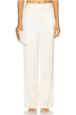 BEVZA Pantalones con cierre de sujetador. en color crema talla M en - Cream. Talla M (también en S, XS).