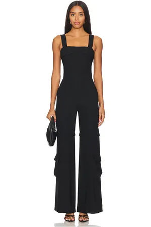 Amanda Uprichard X revolve frida jumpsuit en color talla S en - Black. Talla S (también en XS).