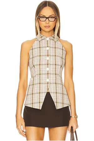 VERONICA BEARD Chaleco orlinda ` en color neutral,tan talla 0 en - Neutral,Tan. Talla 0 (también en 00, 10, 12, 2, 4
