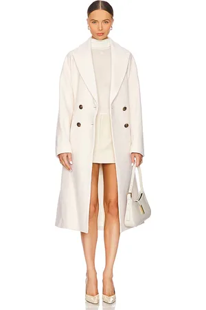 VERONICA BEARD Abrigo de dickey della en color ivory talla L en - Ivory. Talla L (también en XL).