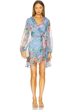 Bardot Vestido con volantes triple en color azul talla 10 en - Blue. Talla 10 (también en 2, 4, 6, 8).