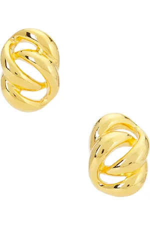 Jennifer Behr Pendientes lennox en color oro metálico talla all en - Metallic Gold. Talla all.