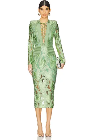 Zhivago Vestido midi vista en color verde talla 4 en - Green. Talla 4 (también en 6, 8).