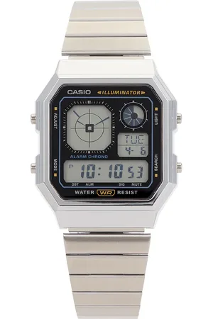 Casio Reloj a130 en color plateado metálico talla all en - Metallic Silver. Talla all.