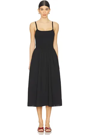 Steve Madden Vestido midi codie en color talla L en - Black. Talla L (también en M, S, XL, XS).