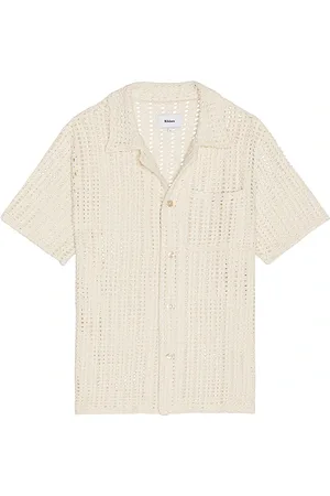 Nikben Camisa manga corta imsouane en color crema talla L en - Cream. Talla L (también en M, XL/1X).