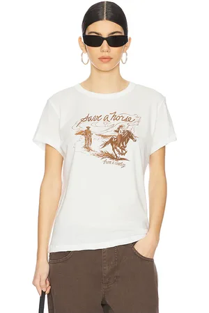 EB DENIM X revolve save a horse tee en color blanco talla L en - White. Talla L (también en M, S).