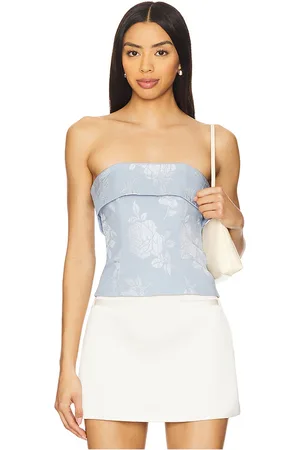 STONE_COLD_FOX X revolve tori top en color bebe azul talla L en - Baby Blue. Talla L (también en M, S, XL, XS).