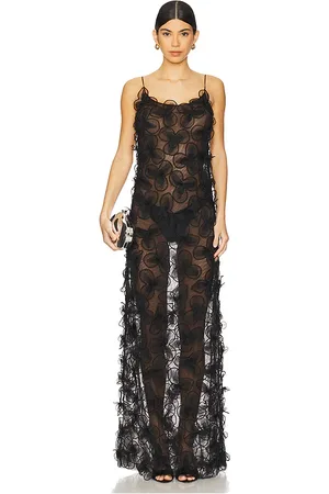SELEZZA Maxivestido astrid en color negro talla M en - Black. Talla M (también en S).
