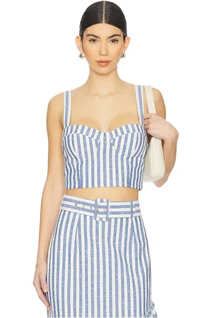 Cara Cara Top sin mangas claudine en color azul talla 00 en - Blue. Talla 00 (también en 10, 4, 6, 8).