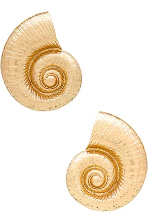 8 Other Reasons Pendiente shell en color oro metálico talla all en - Metallic Gold. Talla all.