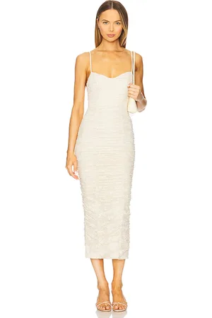AFRM Vestido tosca en color crema talla 1X en - Cream. Talla 1X (también en 2X, 3X, L, M, S, XL, XS, XXL, XXS).