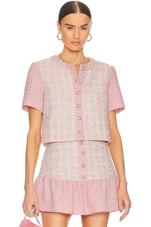 Amanda Uprichard Top braswell en color rosado talla S en - Pink. Talla S (también en L, M, XS).