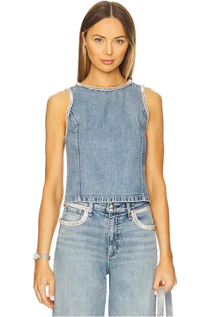 RAG&BONE Top sin mangas myla en color azul talla L en - Blue. Talla L (también en S, XL, XS, XXS).