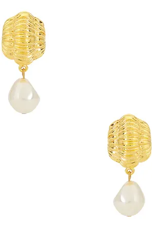 Jennifer Behr Pendientes asha en color ivory talla all en - Ivory. Talla all.