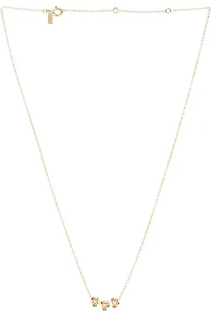 EF Collection Collar mini cherry blossom en color oro metálico talla all en - Metallic Gold. Talla all.