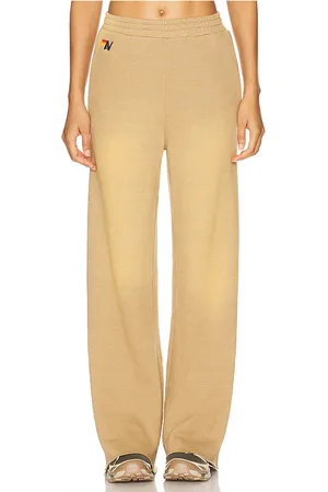 AVIATOR NATION Pantalón deportivo essential en color bronce talla L en - Tan. Talla L (también en M, S, XS).