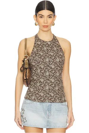 EB DENIM X revolve iris top en color chocolate talla L en - Chocolate. Talla L (también en M, S).