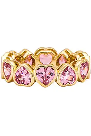 The M Jewelers Anillo the much love en color rosado talla 5 en - Pink. Talla 5 (también en 6, 7, 8).