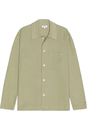 Norse projects Jorn double face shirt en color verde salvia talla L en - Sage. Talla L (también en M, S, XL/1X).