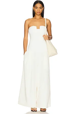 BEVZA Carolyn jumpsuit en color talla M en - White. Talla M (también en S).