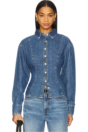 EB DENIM Blusa rose en color denim-medium talla L en - Denim-Medium. Talla L (también en M, S).