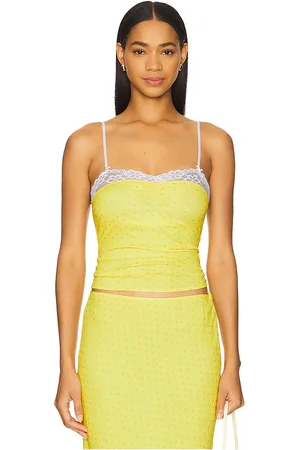 Bella Venice The evelyn top en color talla L en - Yellow. Talla L (también en M, S, XL, XS).