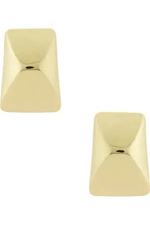 ANINE BING Perno rectangular curvo en color oro metálico talla all en - Metallic Gold. Talla all.