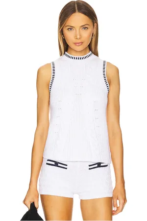 525 America Top sin mangas zoey en color blanco talla L en - White. Talla L (también en M, S, XL, XS).