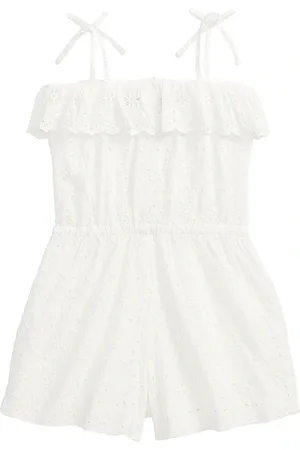 Ralph Lauren Mono sin mangas con ojales en color talla 3 en - White. Talla 3 (también en 4, 5, 6).
