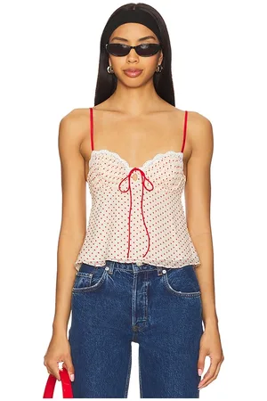 For Love & Lemons Camisola de lunares love en color talla L en - Cream. Talla L (también en M, S, XL, XS).