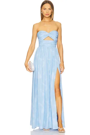 Katie May Vestido largo adele en color azul talla L en - Blue. Talla L (también en M).