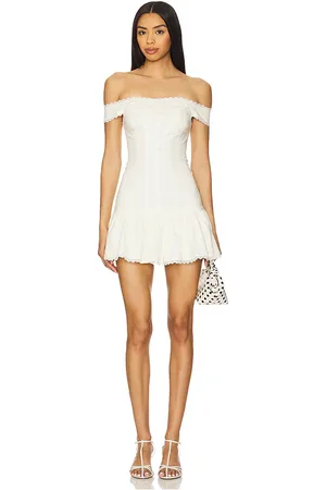 Lovers And Friends Vestido kitty en color crema talla L en - Cream. Talla L (también en XL).