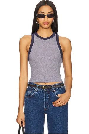 Sold Out Top corto no tan básico nyc en color azul marino talla L en - Navy. Talla L (también en M, S, XS).