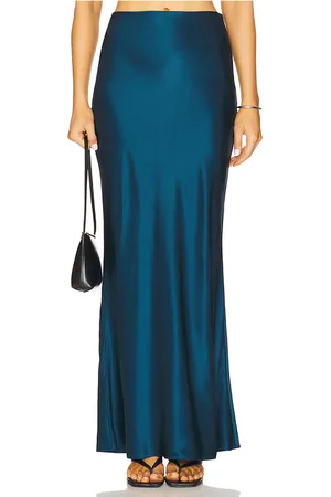 The Sei Falda larga al bies en color azul talla 0 en - Blue. Talla 0 (también en 2, 4, 6, 8).