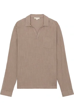 ONIA Camisa gauze en color marrón talla L en - Brown. Talla L (también en M).