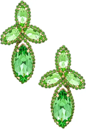 8 Other Reasons Pendientes open arms en color verde talla all en - Green. Talla all.