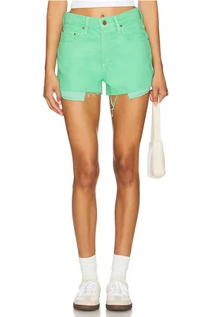 Mother The fun dip micro cut short en color hierbabuena talla 23 en - Mint. Talla 23 (también en 25, 26, 27, 28, 29, 30, 31, 32, 3