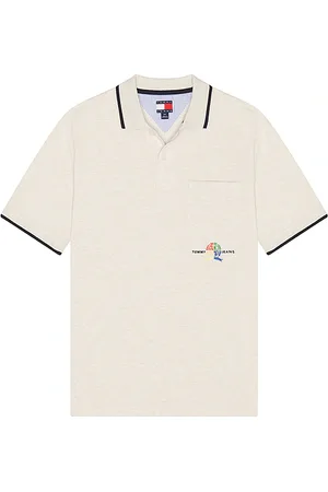 Tommy Hilfiger Regular crest polo en color crema talla L en - Cream. Talla L (también en M, S, XL/1X).