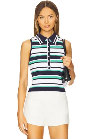 525 America Camiseta tirantes vivienne johnny collar striped en color navy,white talla L en - Navy,White. Talla L (también en M, S, XL, XS