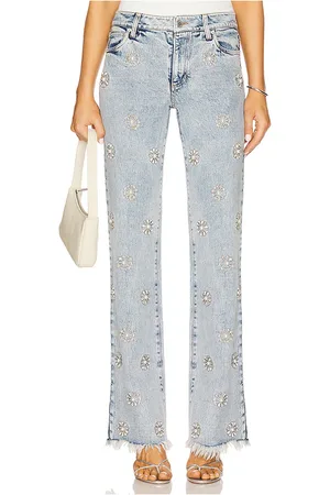 ALICE+OLIVIA Jean acampanado roxie en color azul talla 26 en - Blue. Talla 26 (también en 27, 28, 29).