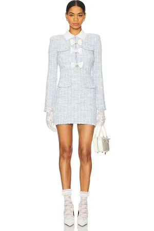 Self-Portrait Minivestido dress en color bebe talla L en - Baby Blue. Talla L (también en M).