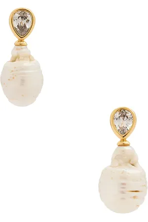 Ettika Pendientes largos en color ivory talla all en - Ivory. Talla all.