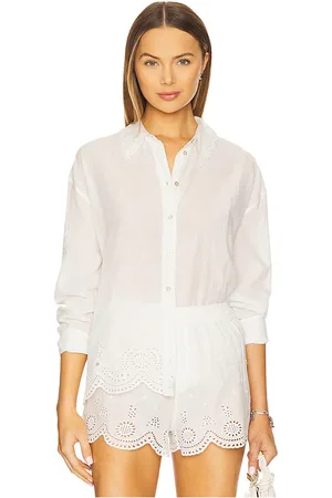 LOVESHACKFANCY Orsay top en color blanco talla L en - White. Talla L (también en M, S, XL).