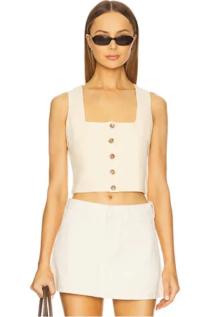 DL1961 Camisa lizzie en color crema talla L en - Cream. Talla L (también en M, S, XS).
