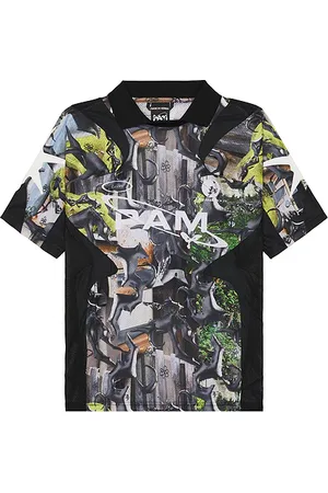 P.A.M. PERKS AND MINI Real tree polo jersey en color negro talla L en - Black. Talla L (también en M, XL/1X).