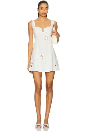 SNDYS Vestido flora en color talla M en - White. Talla M (también en S).