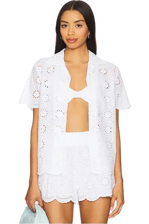 Beach Riot Lexie top en color blanco talla L en - White. Talla L (también en S).